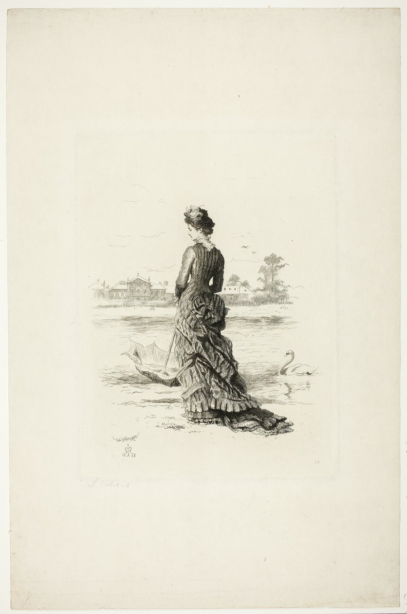 A Penny for Her Thoughts by Sir John Everett Millais