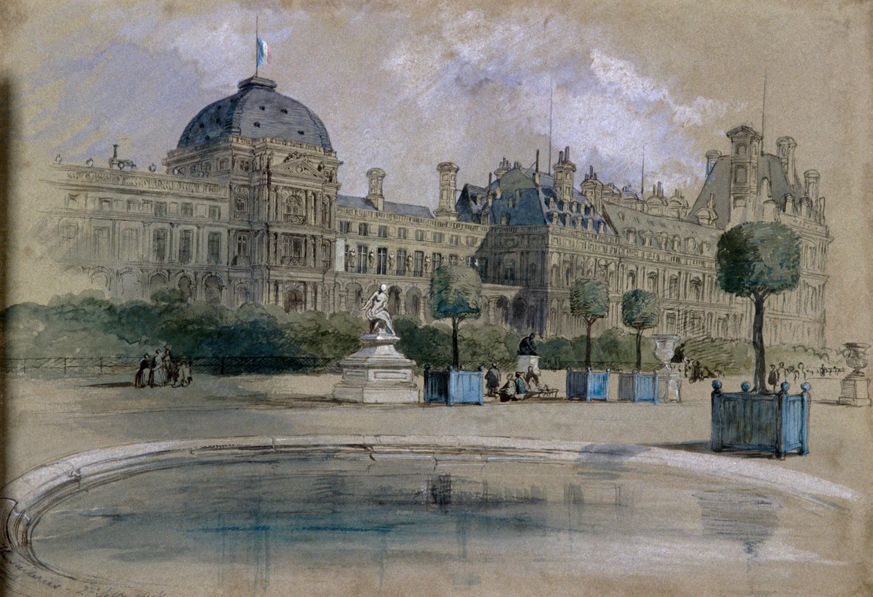 The Tuileries, Paris, France, 1846 by Sir John Gilbert