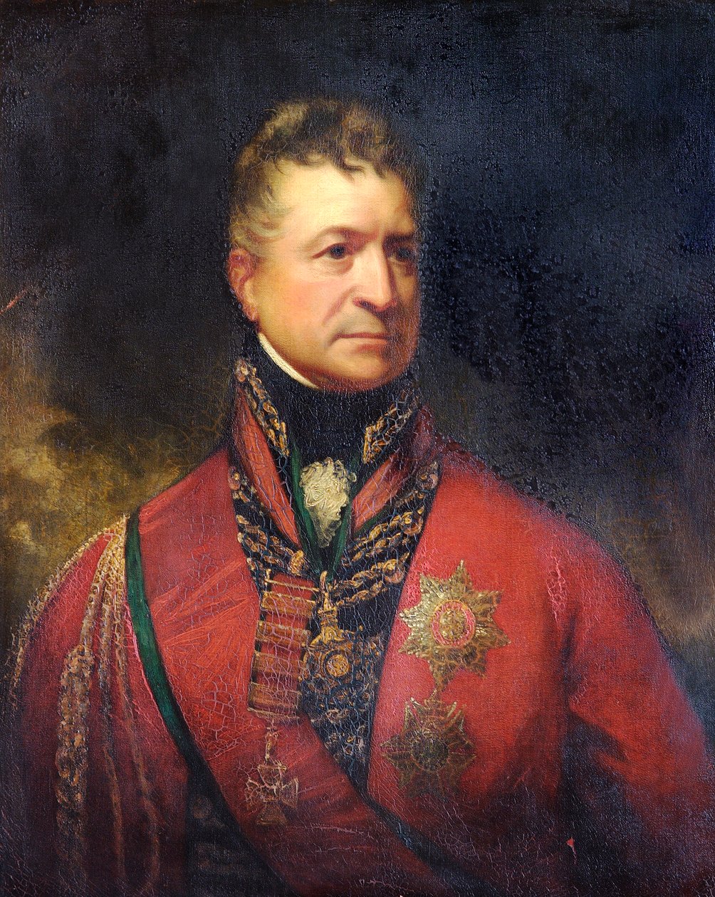 Portrait of Lieutenant-General Sir Thomas Picton, British soldier by Sir William Beechey