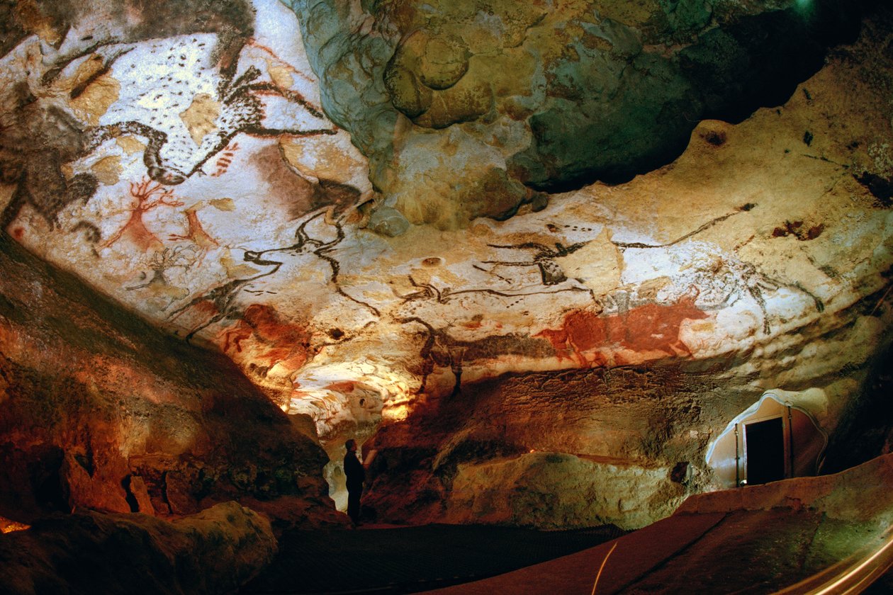 The Hall of the Bulls with Jacques Marsal, one of the discoverers of Lascaux Caves by Sisse Brimberg