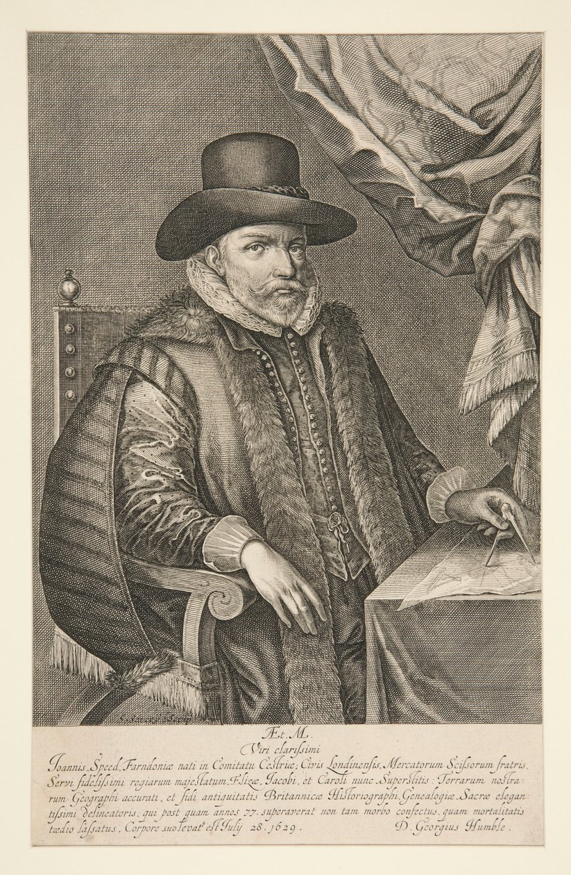 Portrait of John Speed by Solomon Savery