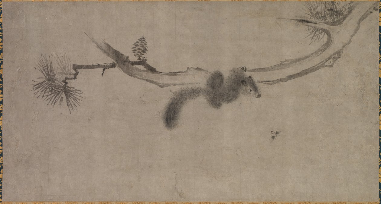 Squirrel on a Pine Branch by Song Tian