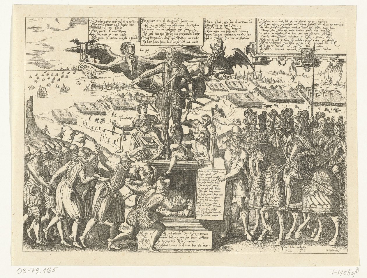 Reproduction of the Caricature of the Statue of Alva, 1571 by Sons, and Stewart, G. Waterston