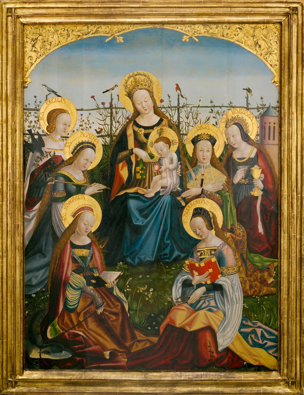 Triptych of the Virgin and Child with Saints by South German School