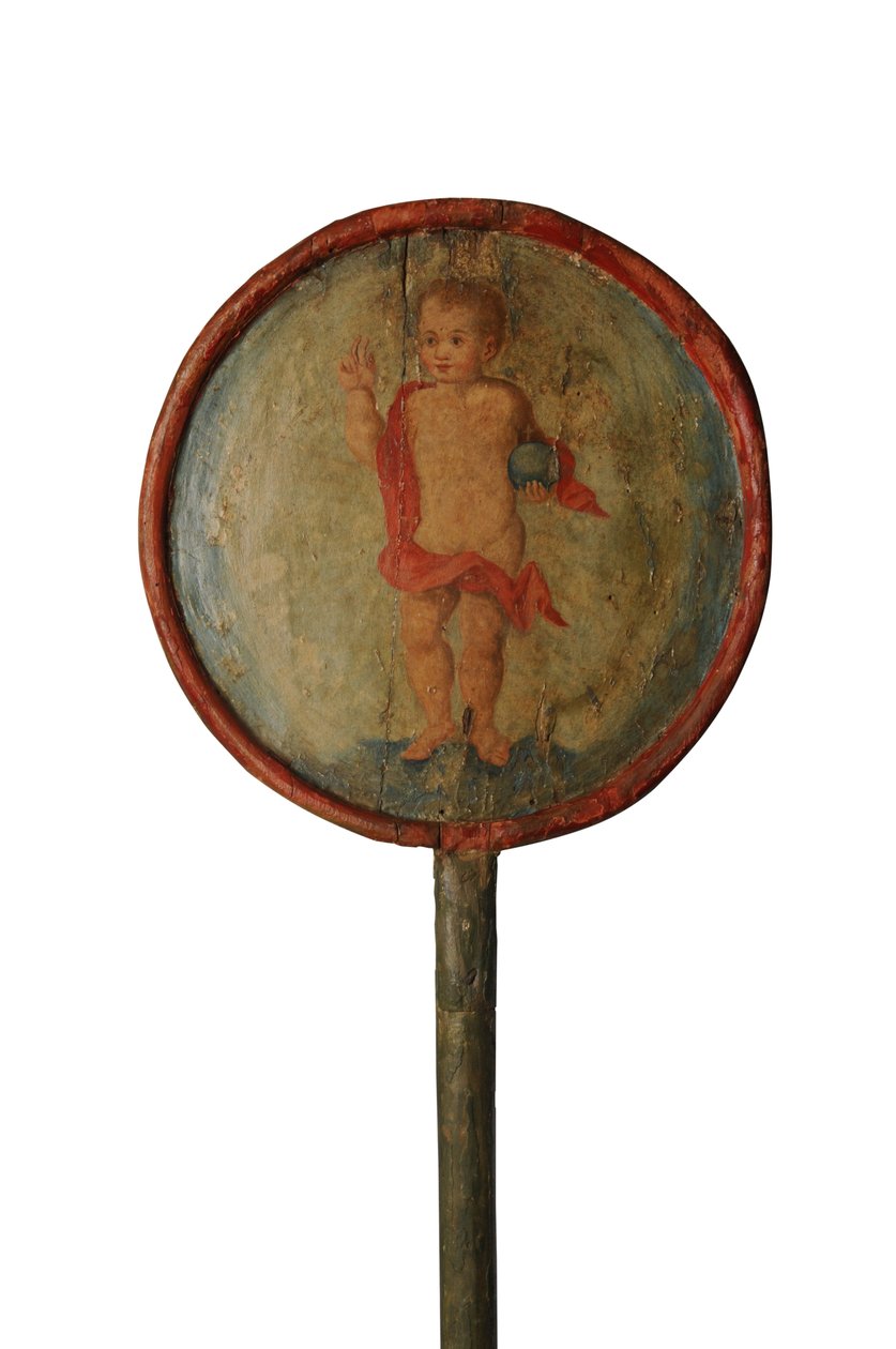 Processional Staff with Painted Decoration, Spain by Spanish School