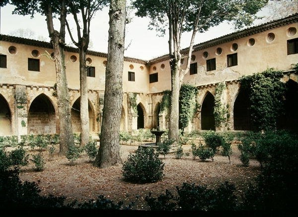 View of the Cloister of the Monastery by Spanish School