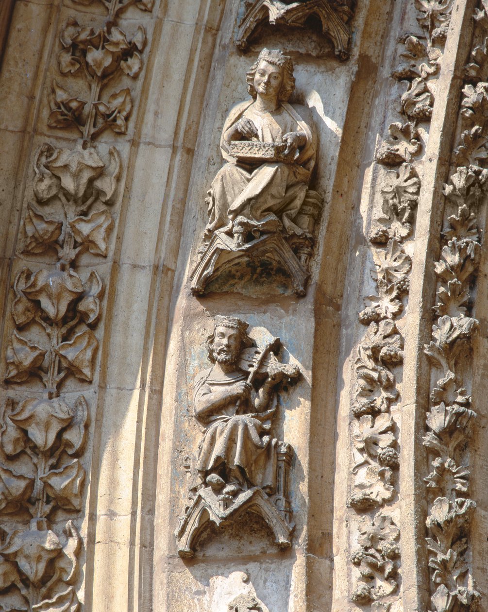 Archivolt of the Central Portal of the West Facade, (Detail) by Spanish School