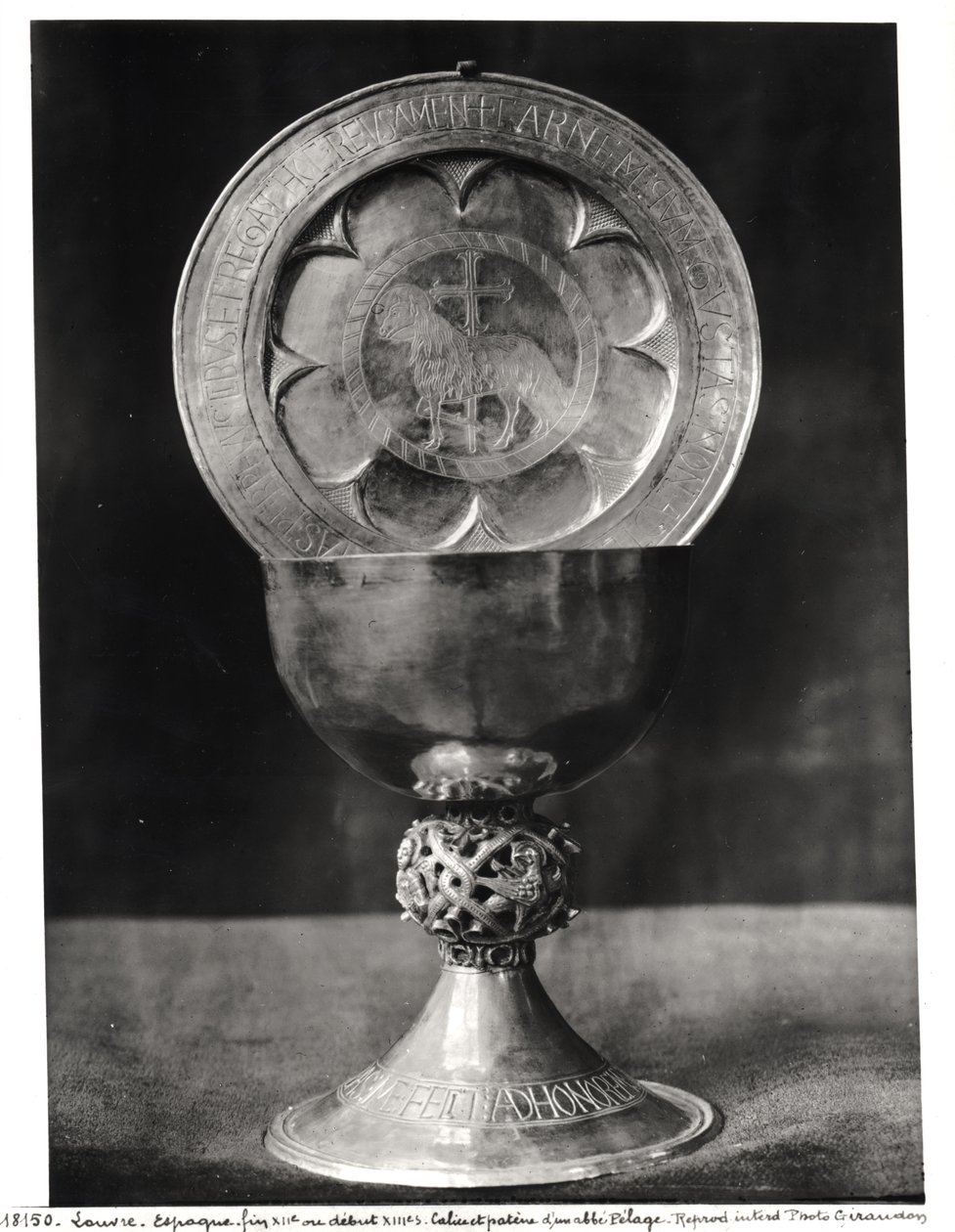 Chalice and Eucharist Plate, belonging to the Abbot Pelage by Spanish School