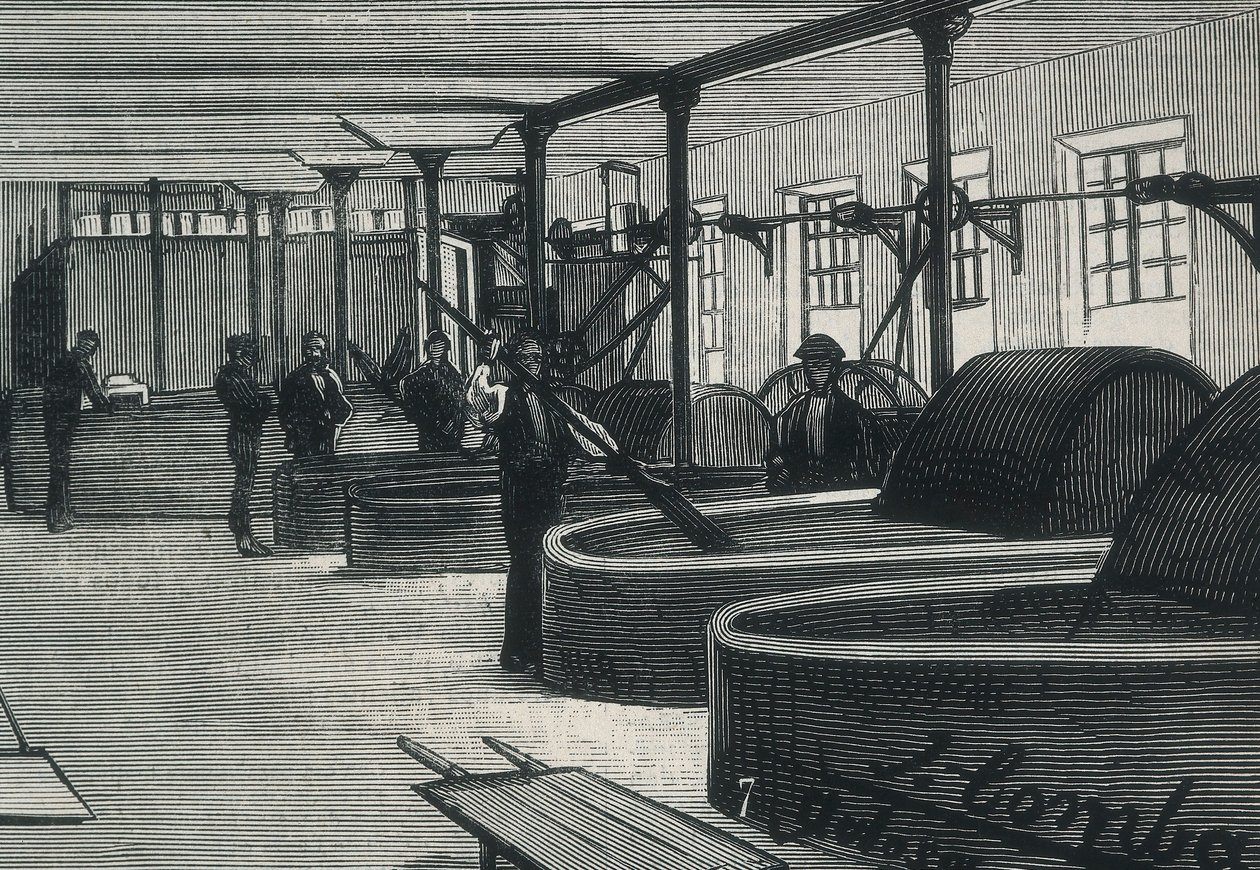 Economy (19th Century): Paper Factory in Spain 