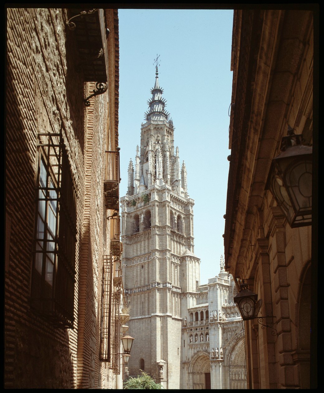 Gothic Art: view of the Cathedrale Sainte Marie (Saint Mary) 13th-15th century Toledo, Spain by Spanish School