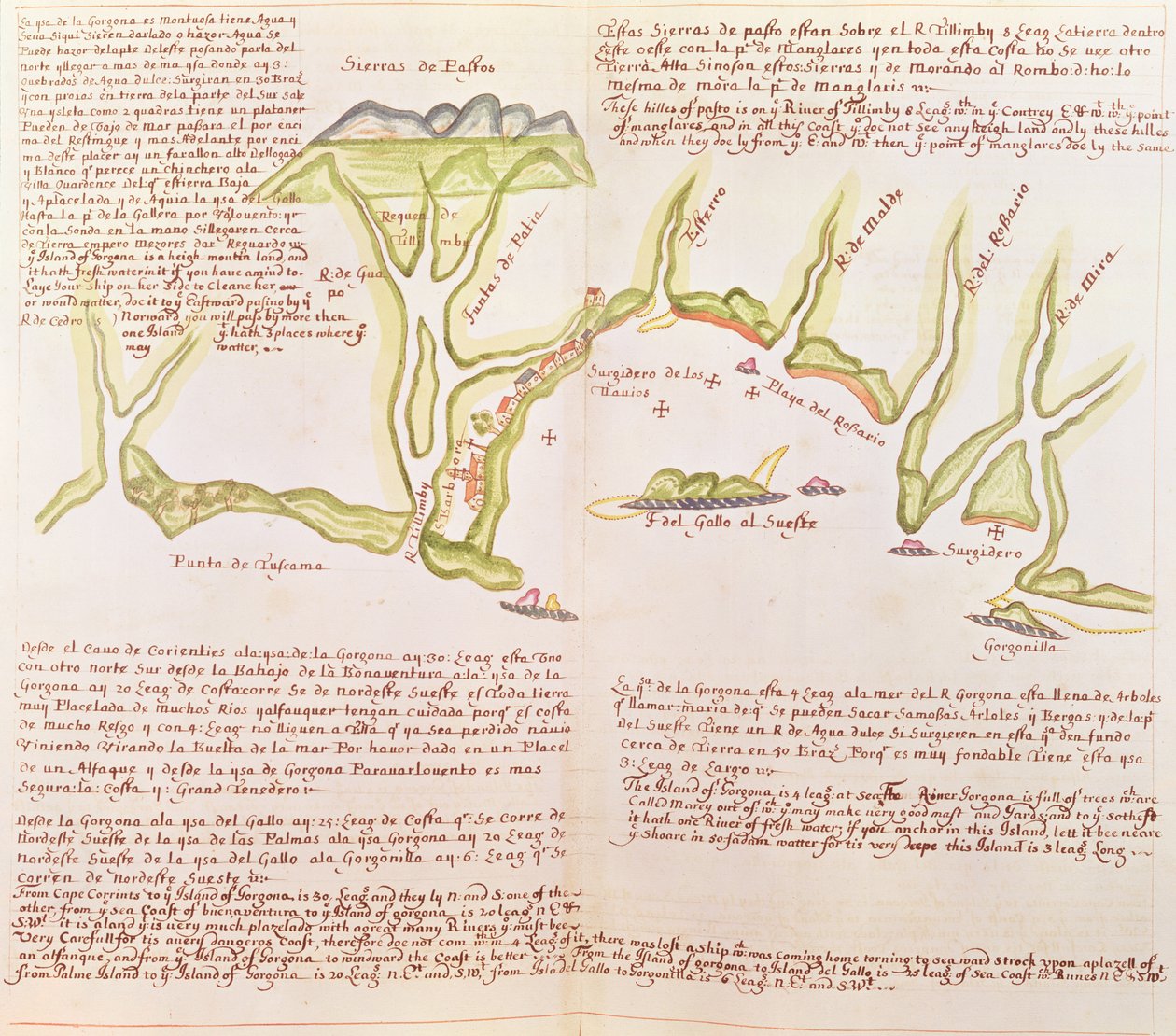 Island of Gallo, Ecuador, c.1530-41 by Spanish School