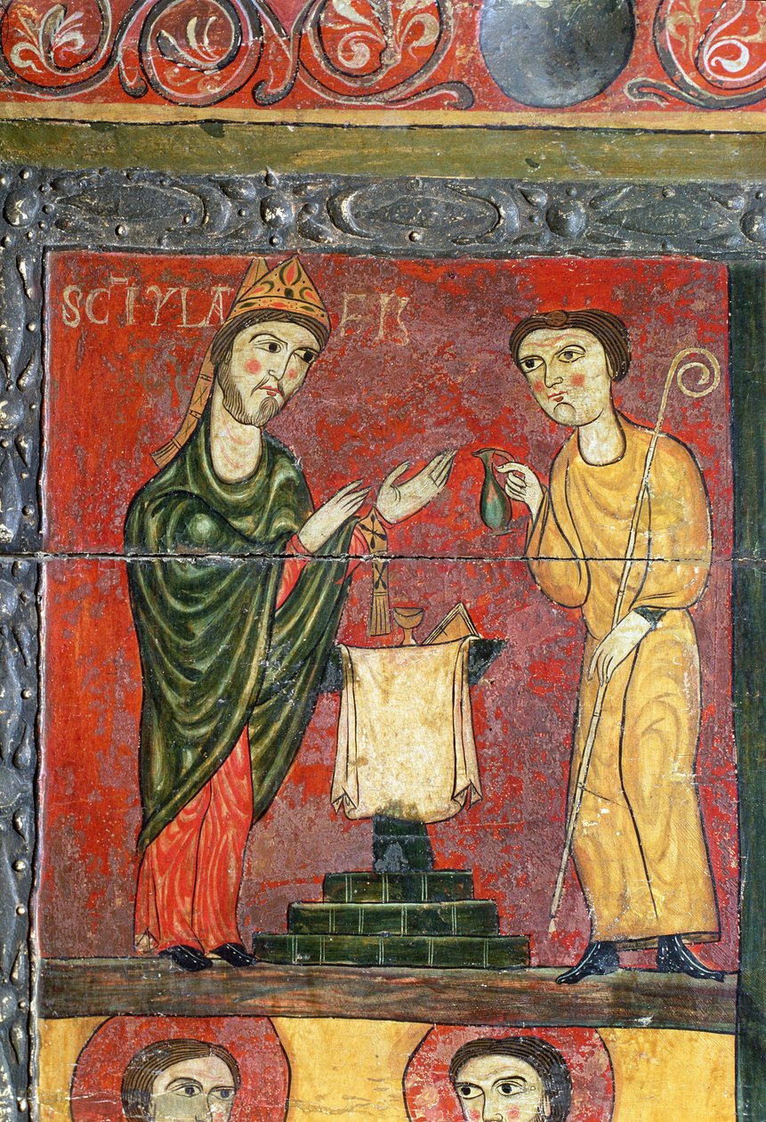 Mass by St. Hilaire, Altar (detail) by Spanish School