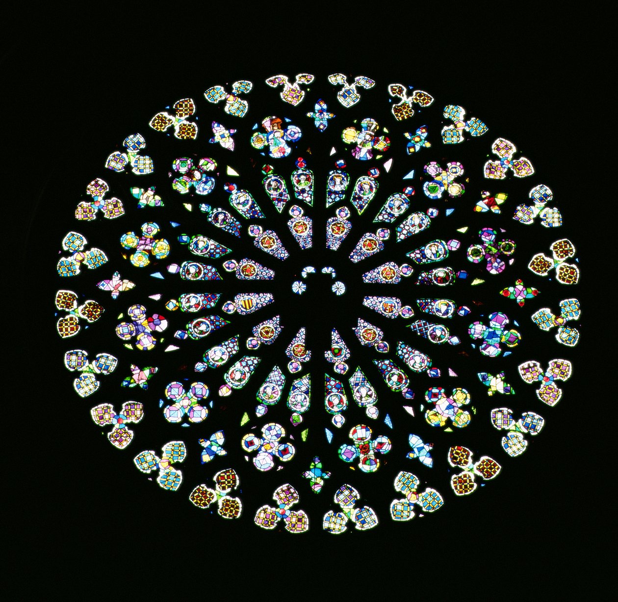 Rayonnant rose window, c.1380 by Spanish School