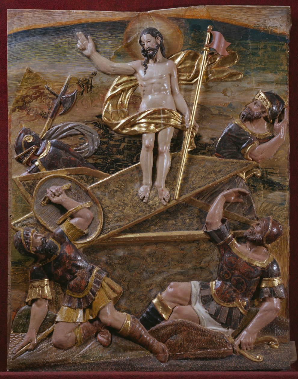 Resurrection (detail) by Spanish School