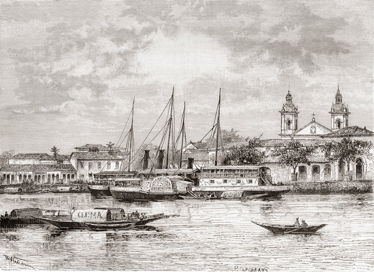 The port of Manaus, Amazonas State, Northern Brazil by Spanish School