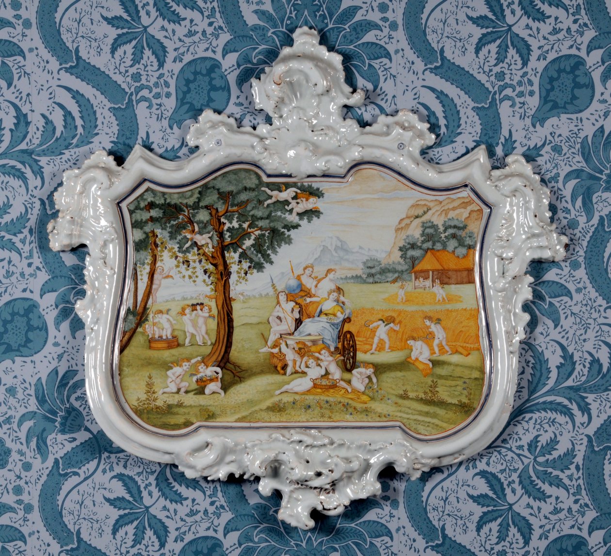 Wall plaque, Alcora Ceramic Factory by Spanish School