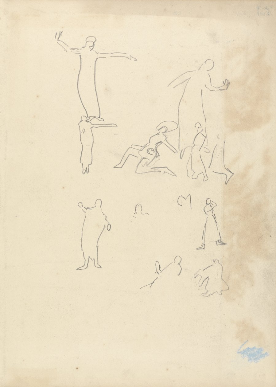 Study of Dancers, for the Cave of the Golden Calf by Spencer Frederick Gore