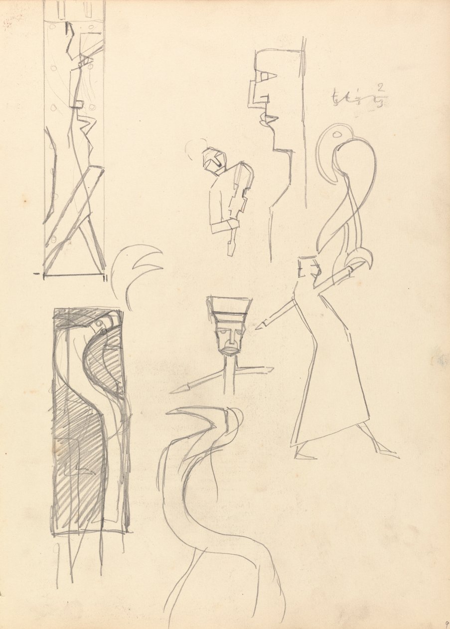 Cave of the Golden Calf: Study of Geometric Figures by Spencer Frederick Gore