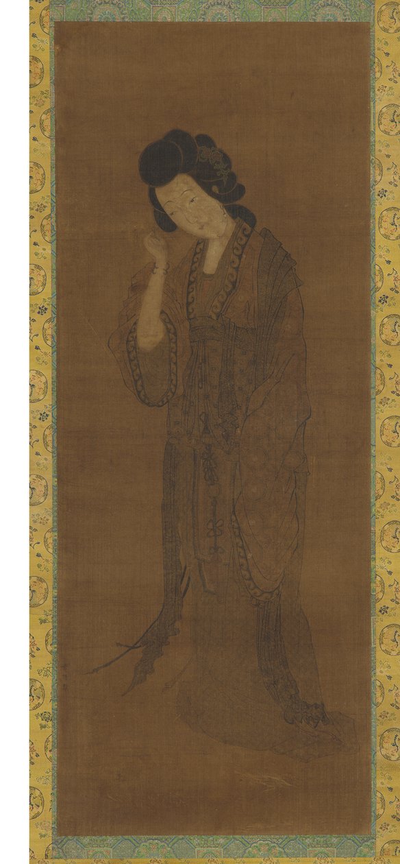 The Standing Figure of a Woman by Spurious signature of Yuan Qian
