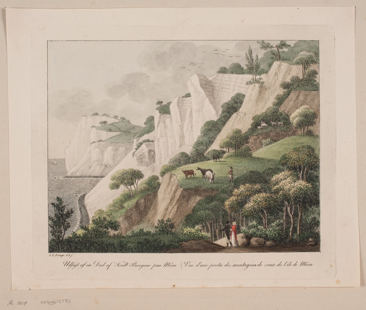 View of Part of the Chalk Cliffs on Møn by Søren L. Lange