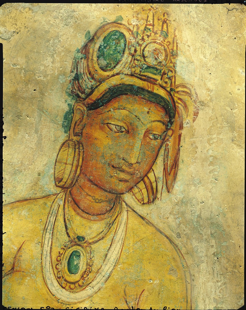 The Cloud Damsels, from the Rock Fortress (detail) by Sri Lankan School