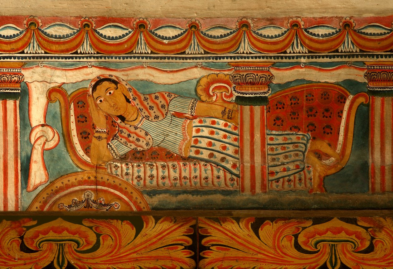 Wall Painting in the Image House of the Subdharama Temple, Dehiwala by Sri Lankan School