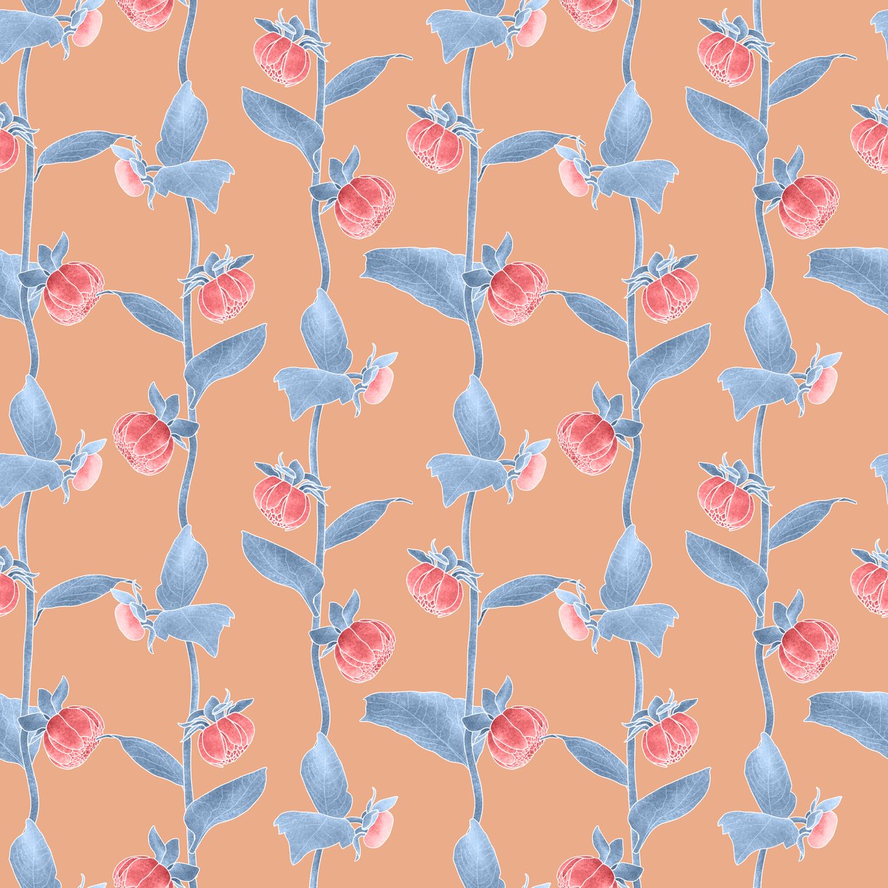 Dahlias Coordinate Pattern Colorway 2 by Stacy Hsu