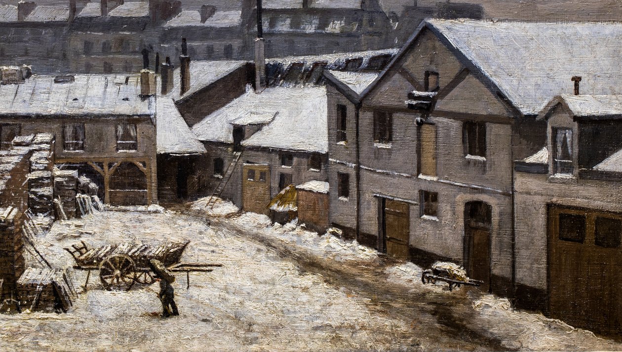 Snow in Paris by Stanislas Victor Edouard Lepine