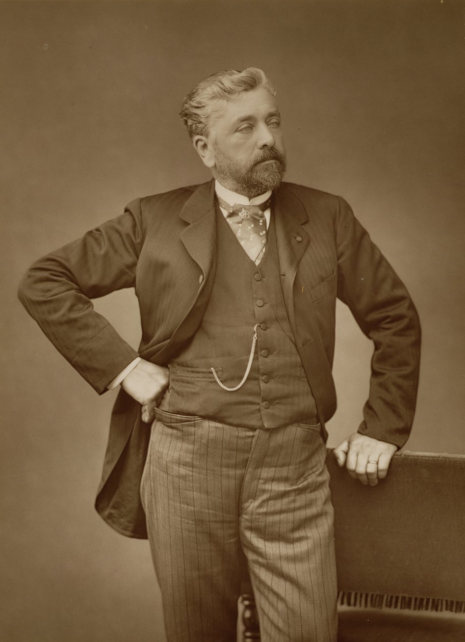 Alexandre Gustave Eiffel, French Engineer, Portrait Photograph by Stanislaus Walery