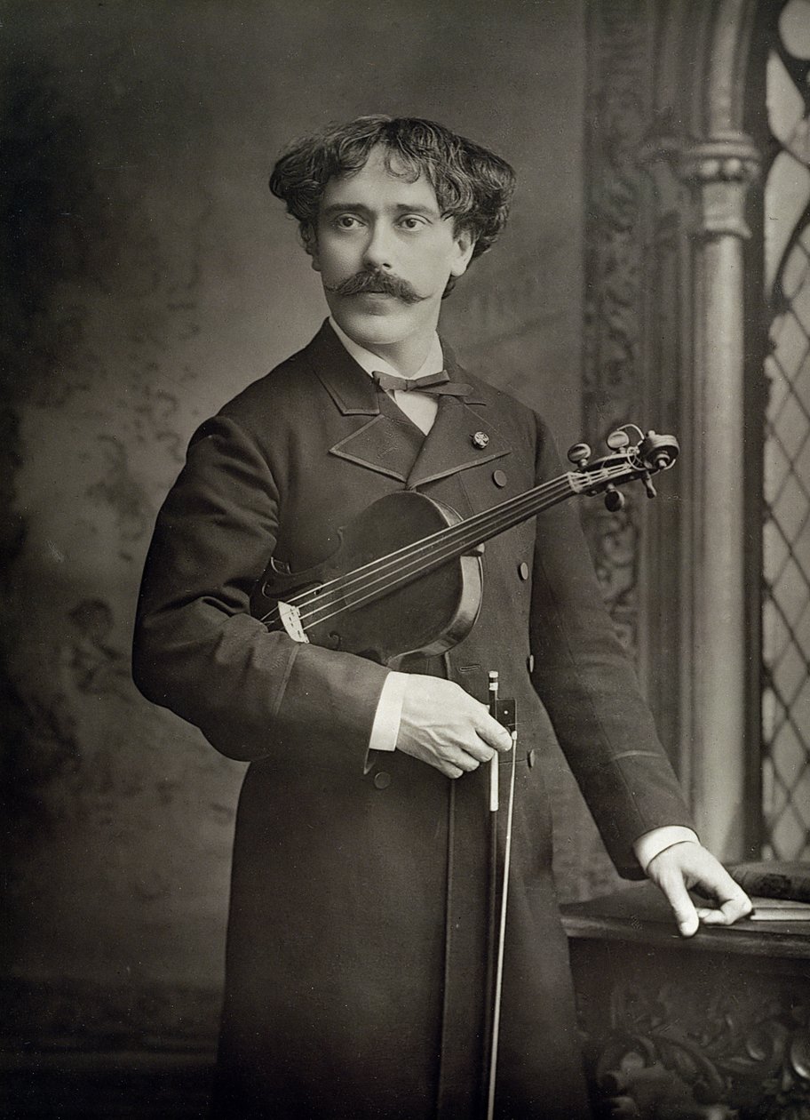 Pablo de Sarasate y Navascues (1844-1908), Spanish Violinist and Composer, Portrait Photograph by Stanislaus Walery