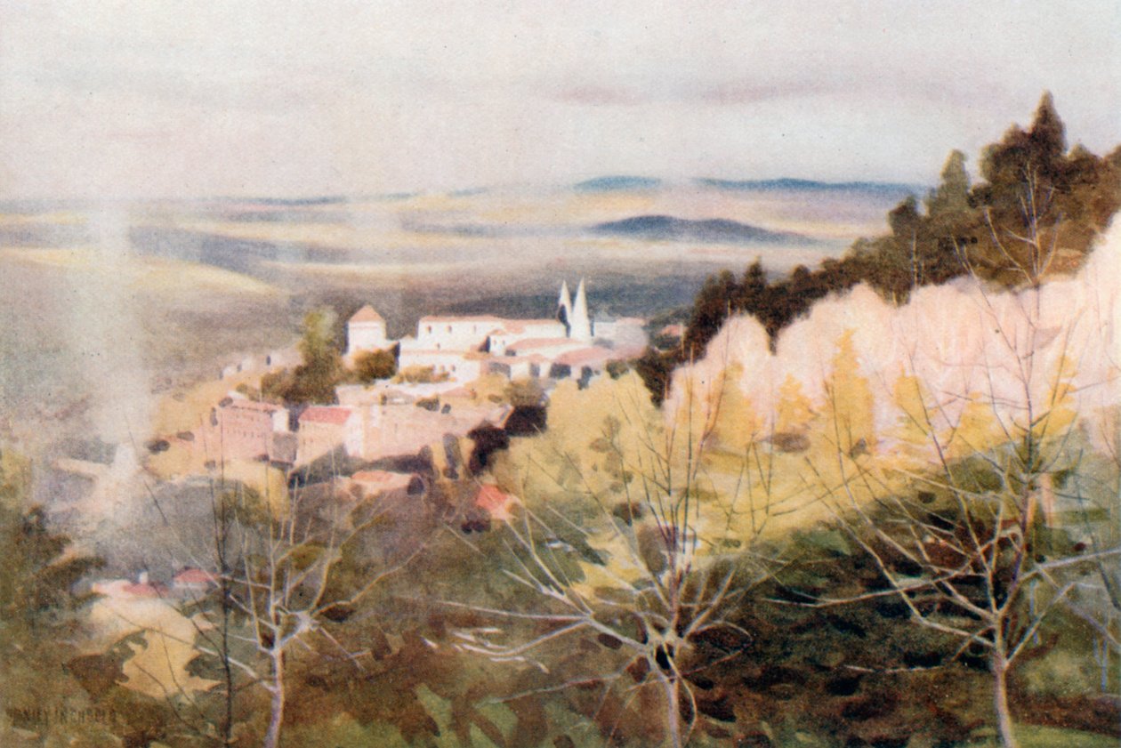 Cintra from the Hills. Winter by Stanley Inchbold