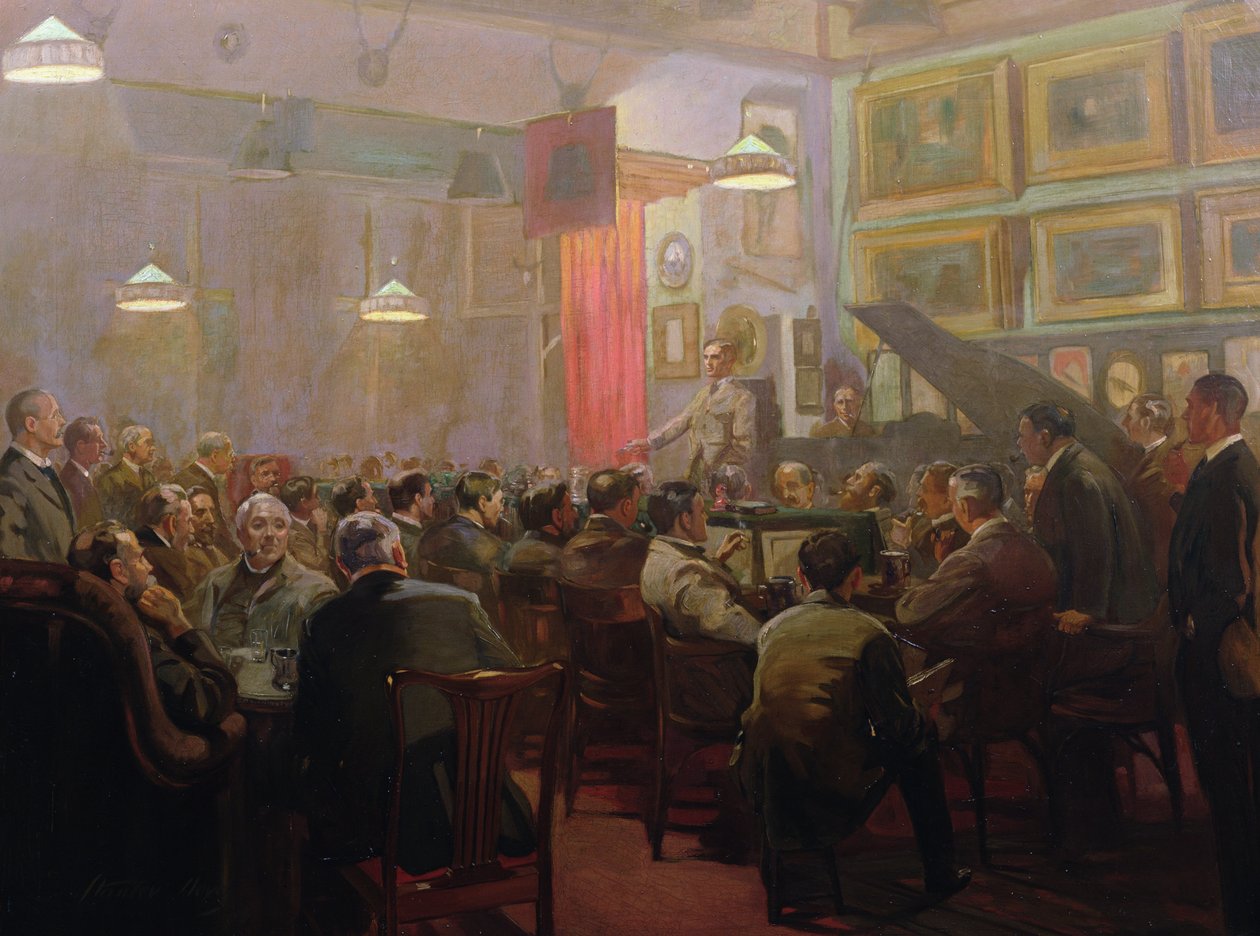 Dinner at Brandon Cottage, Bristol by Stanley Lloyd