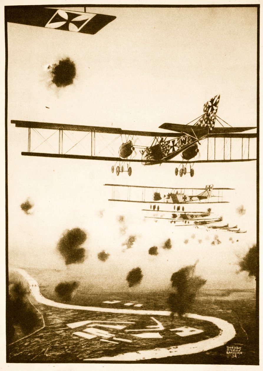 Daylight Raid on London, illustration from 