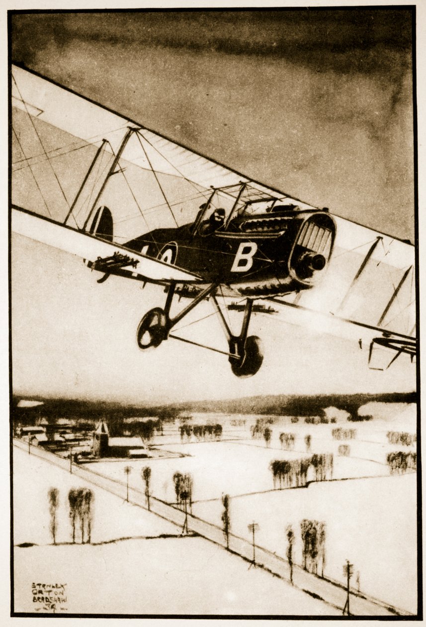 The R.A.F Assists to Break the Transport Strike by Stanley Orton Bradshaw