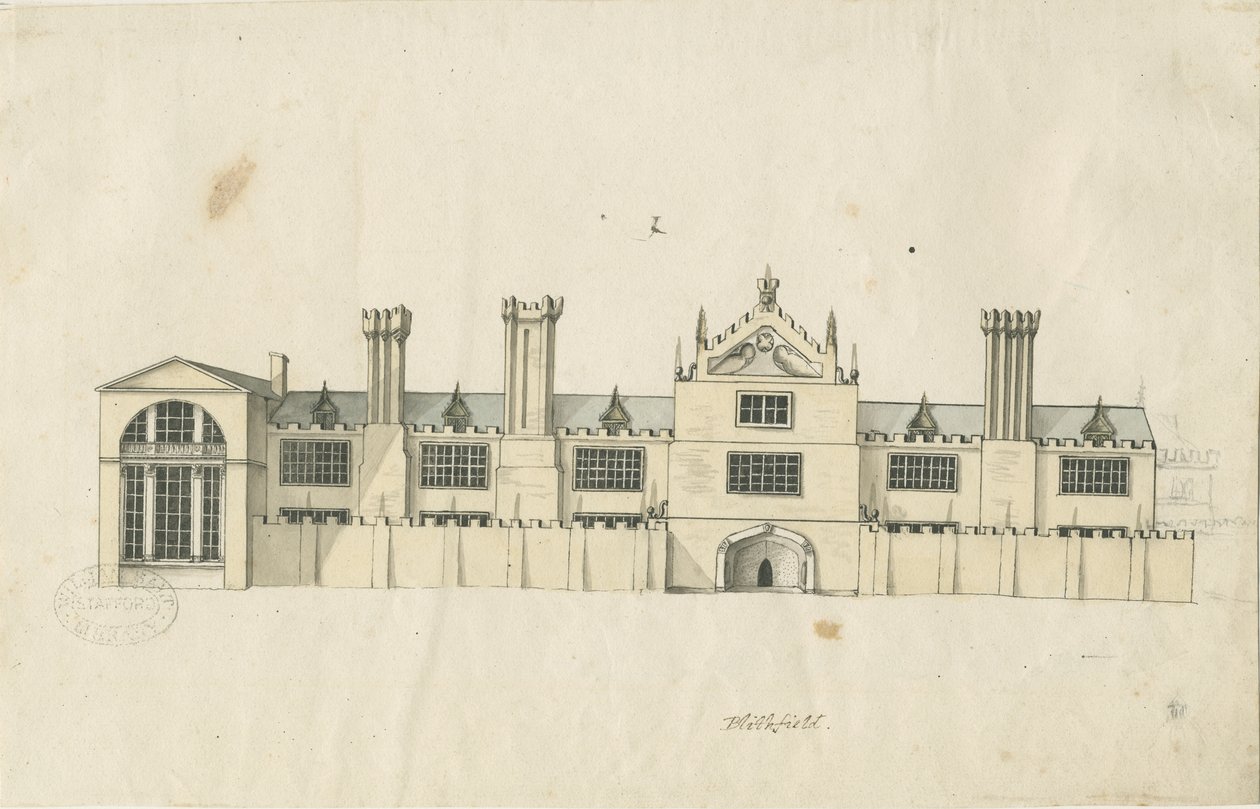 Blithfield Hall by Stebbing Shaw