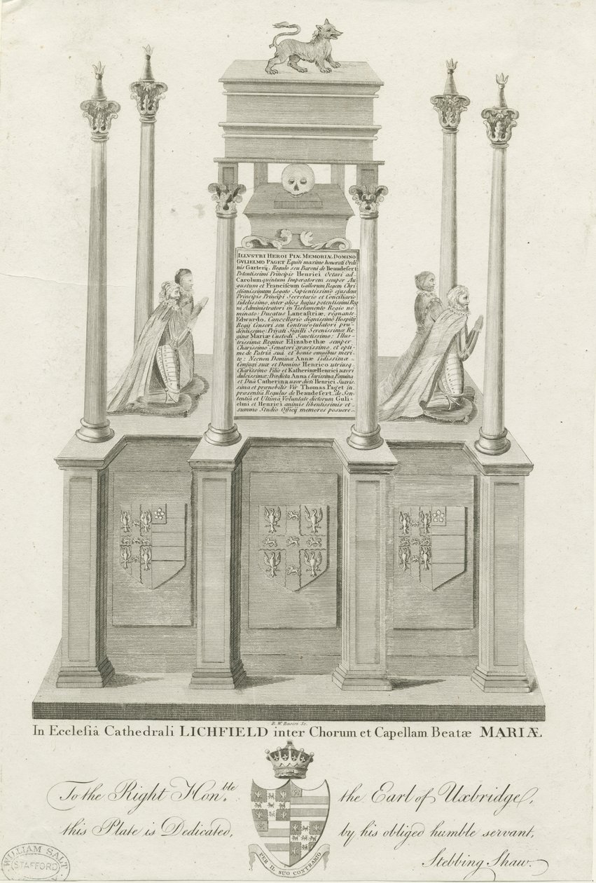 Lichfield Cathedral - Tomb of William Paget by Stebbing Shaw