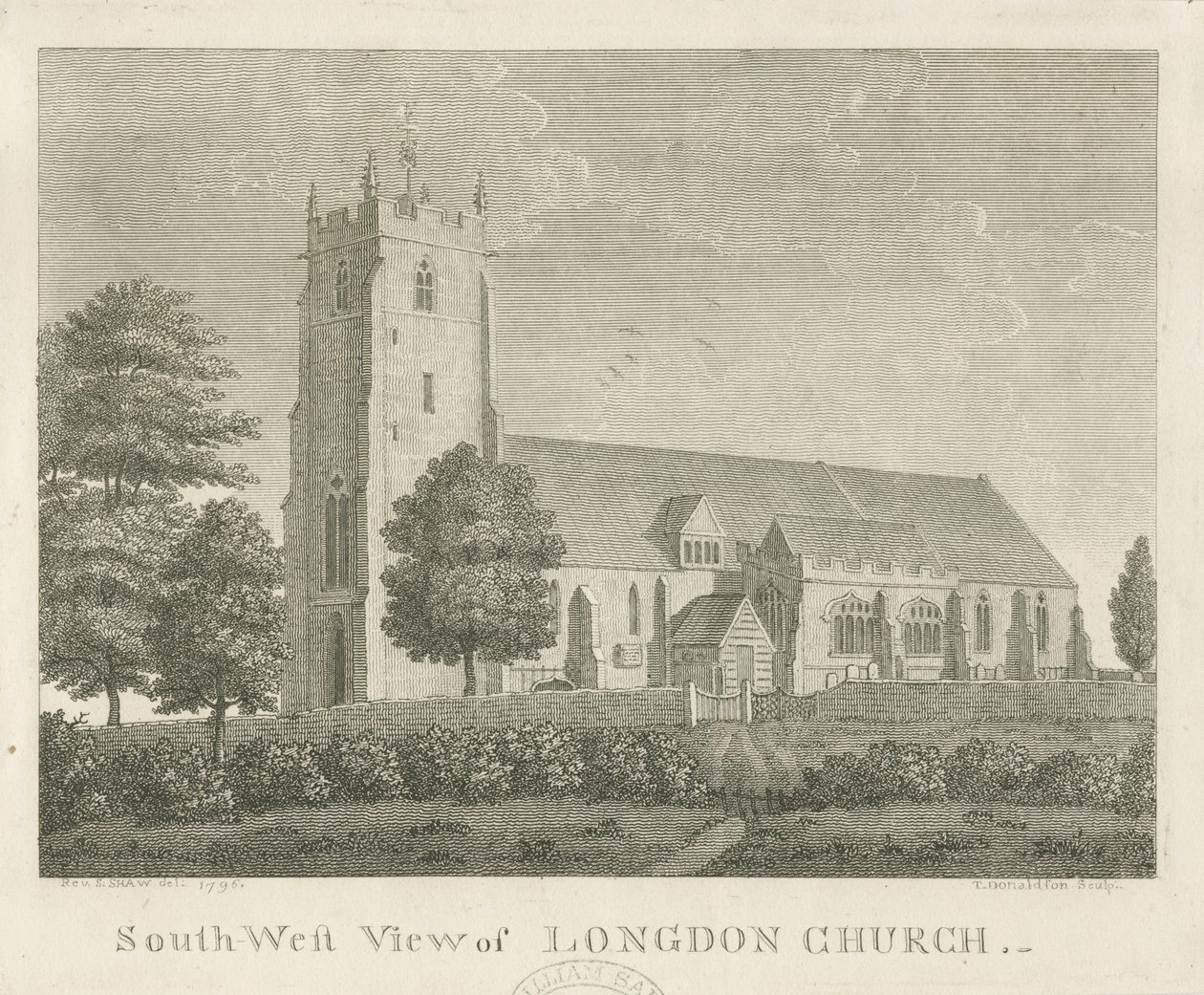 Longdon Church by Stebbing Shaw: Buy fine art print