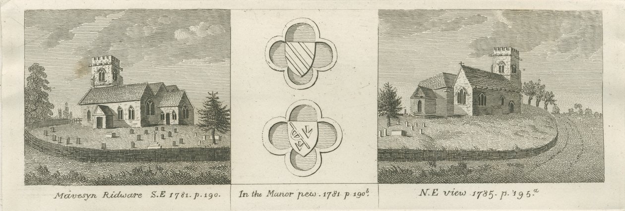 Mavesyn Ridware Church by Stebbing Shaw