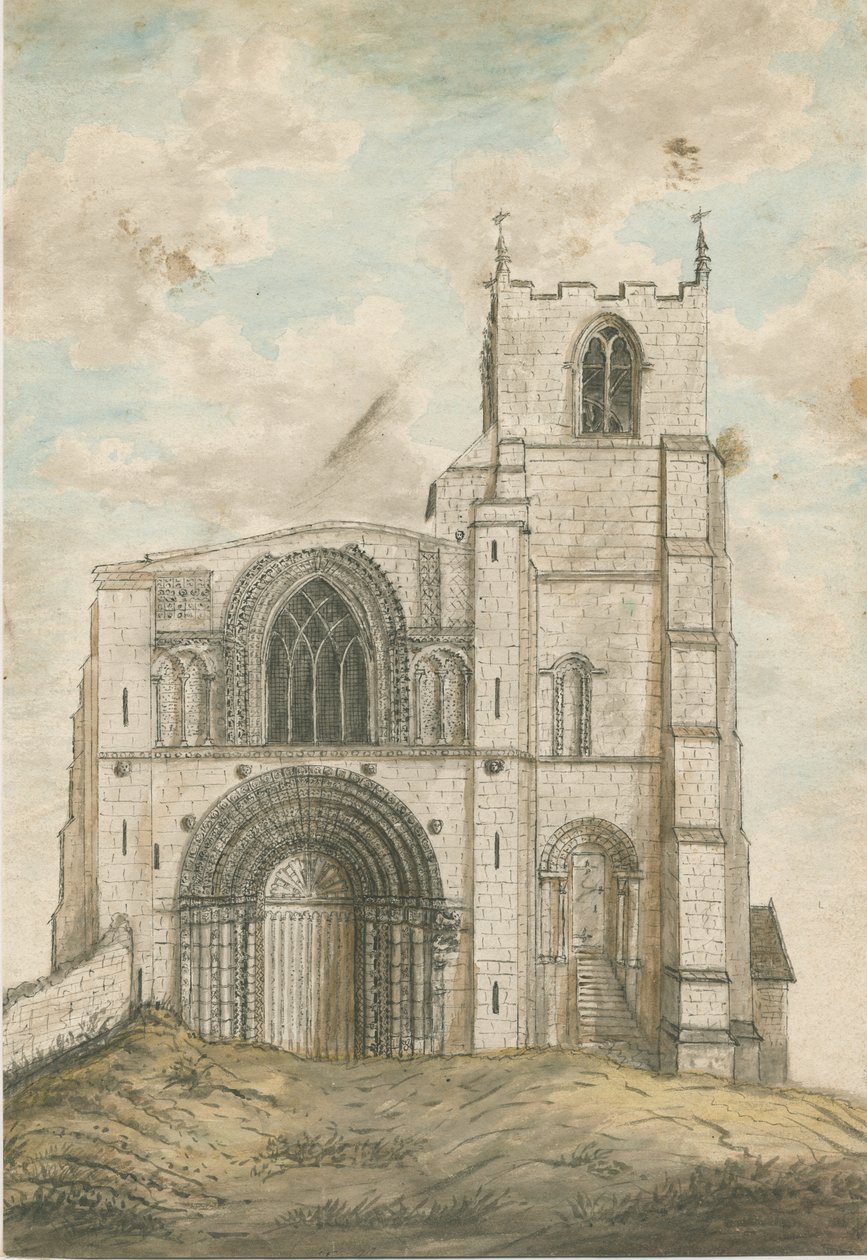 Tutbury Priory Church by Stebbing Shaw