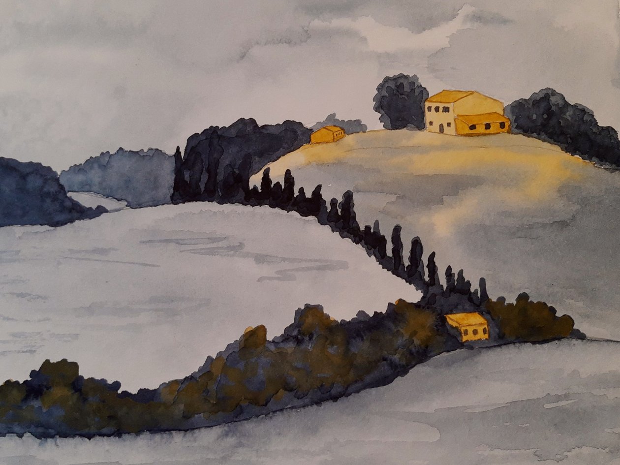 Tuscany in Two Colors by Steegs-Art Karin