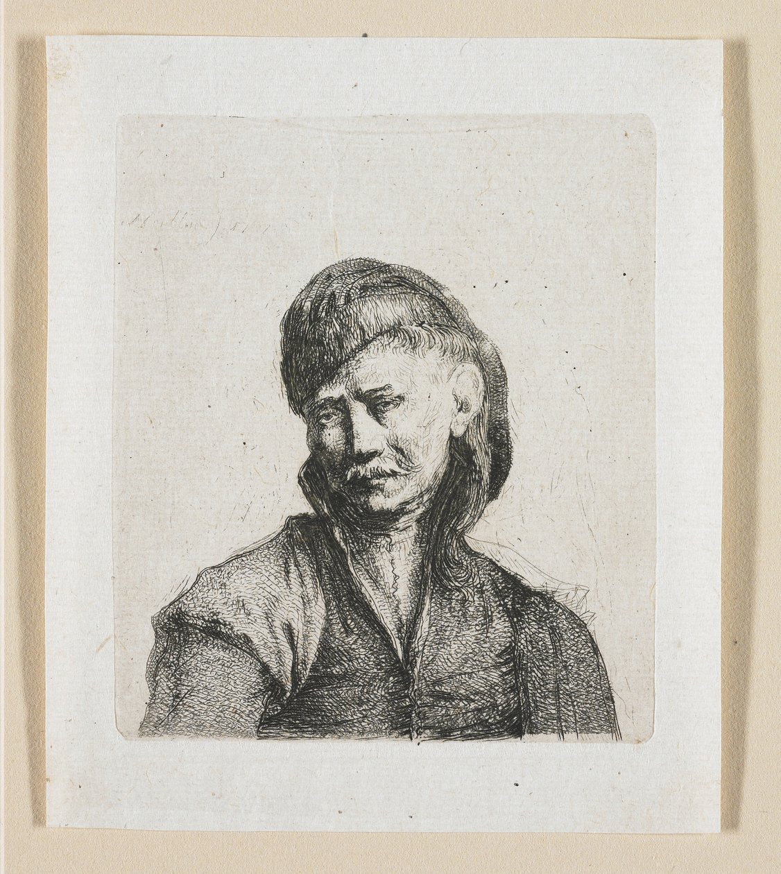 Bust of a Cossack by Stefan Juliusz Norblin de la Gourdaine