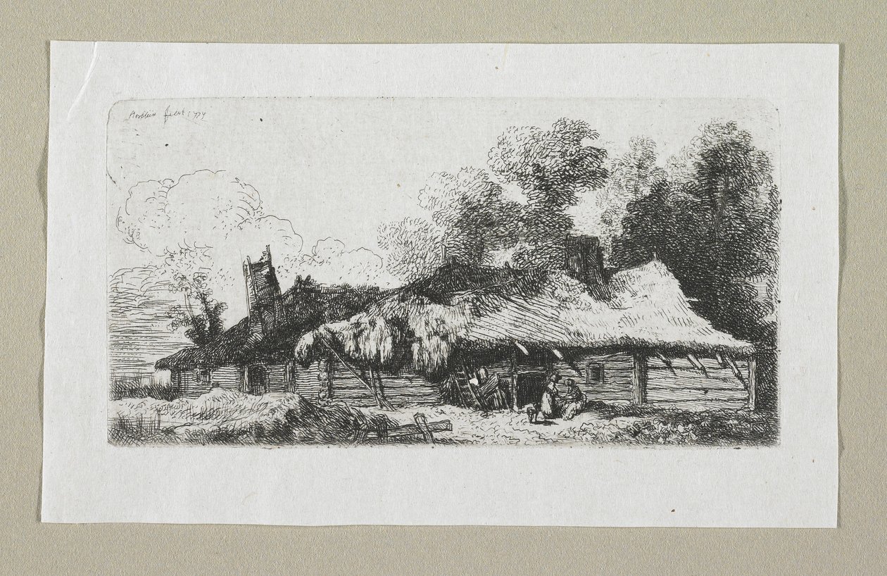 Landscape with Polish Farmstead by Stefan Juliusz Norblin de la Gourdaine