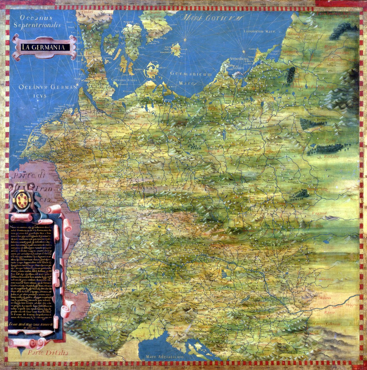 Map of Sixteenth Century Germany, from the 
