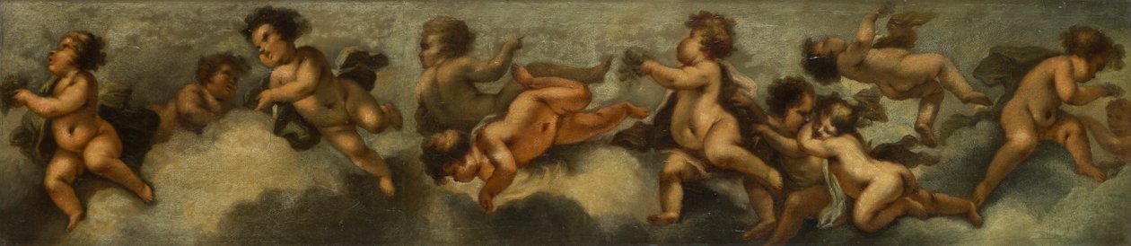 Putti Disporting, c.1655-72 by Stefano (after) Magnasco
