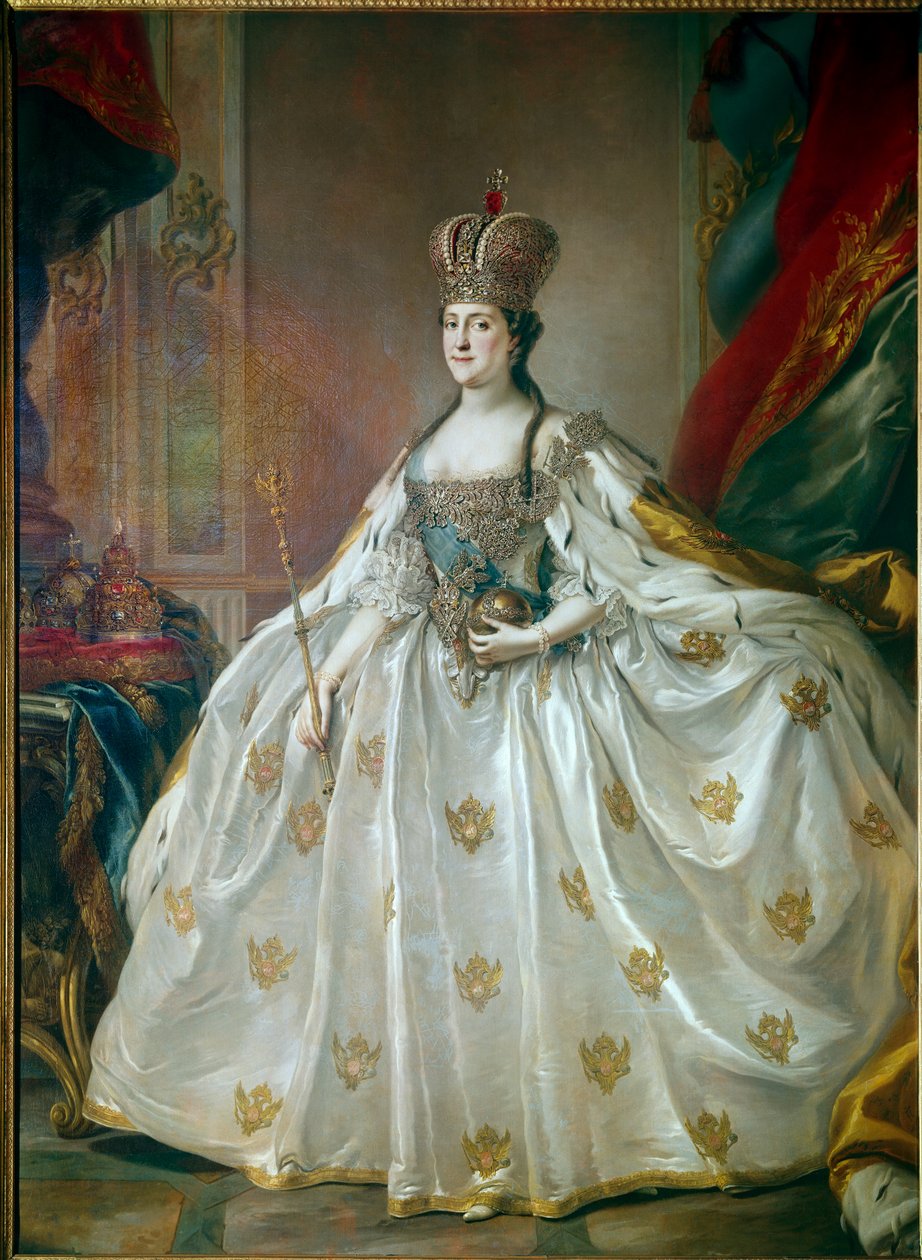 Portrait of Catherine II the Great in Her Coronation Dress by Stefano Torelli