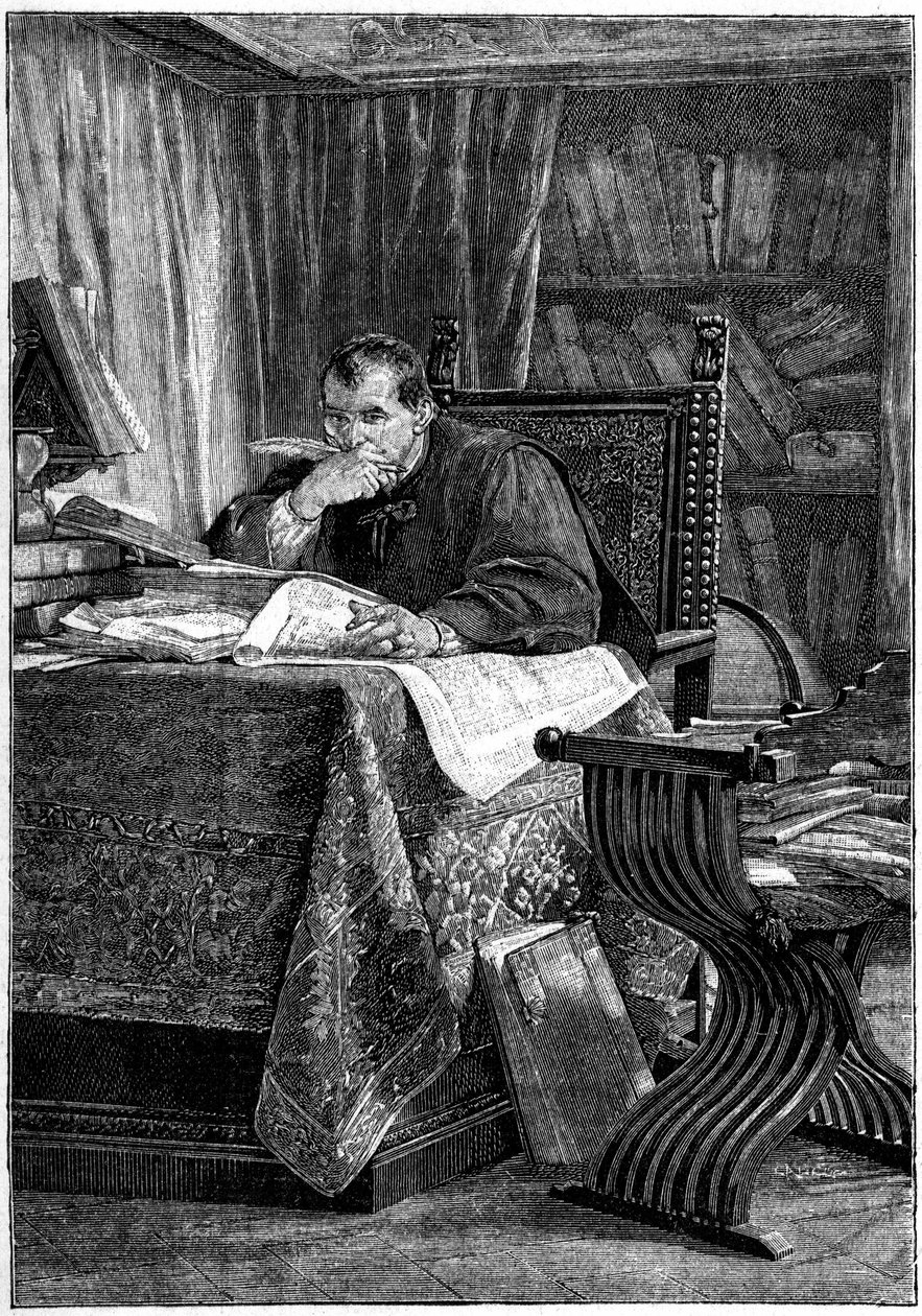 Portrait of Niccolo Machiavelli by Stefano Ussi