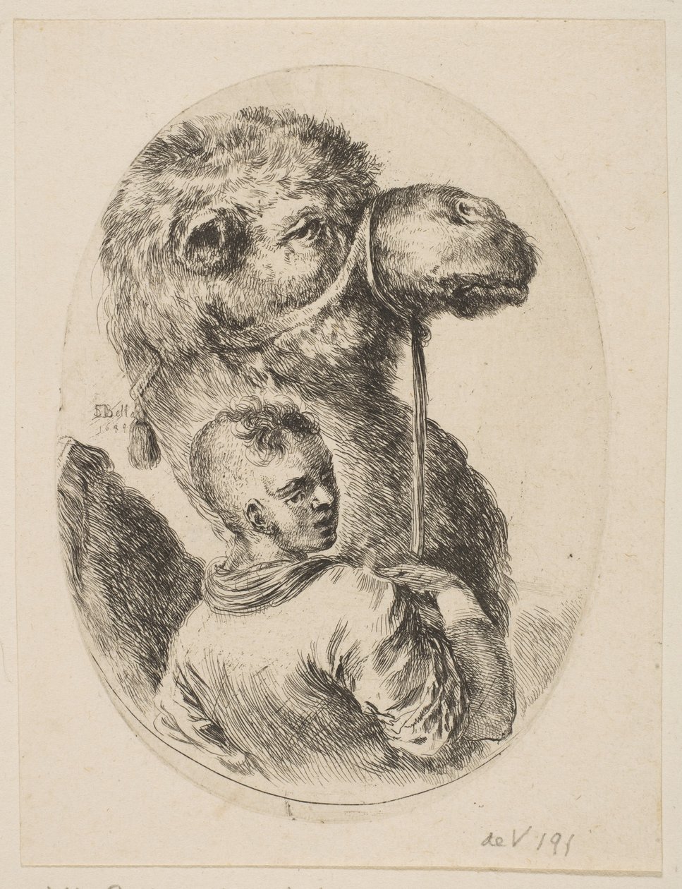 A Slave Holds a Camel by the Bridle, from Several Heads in the Persian Style by Stefano della Bella