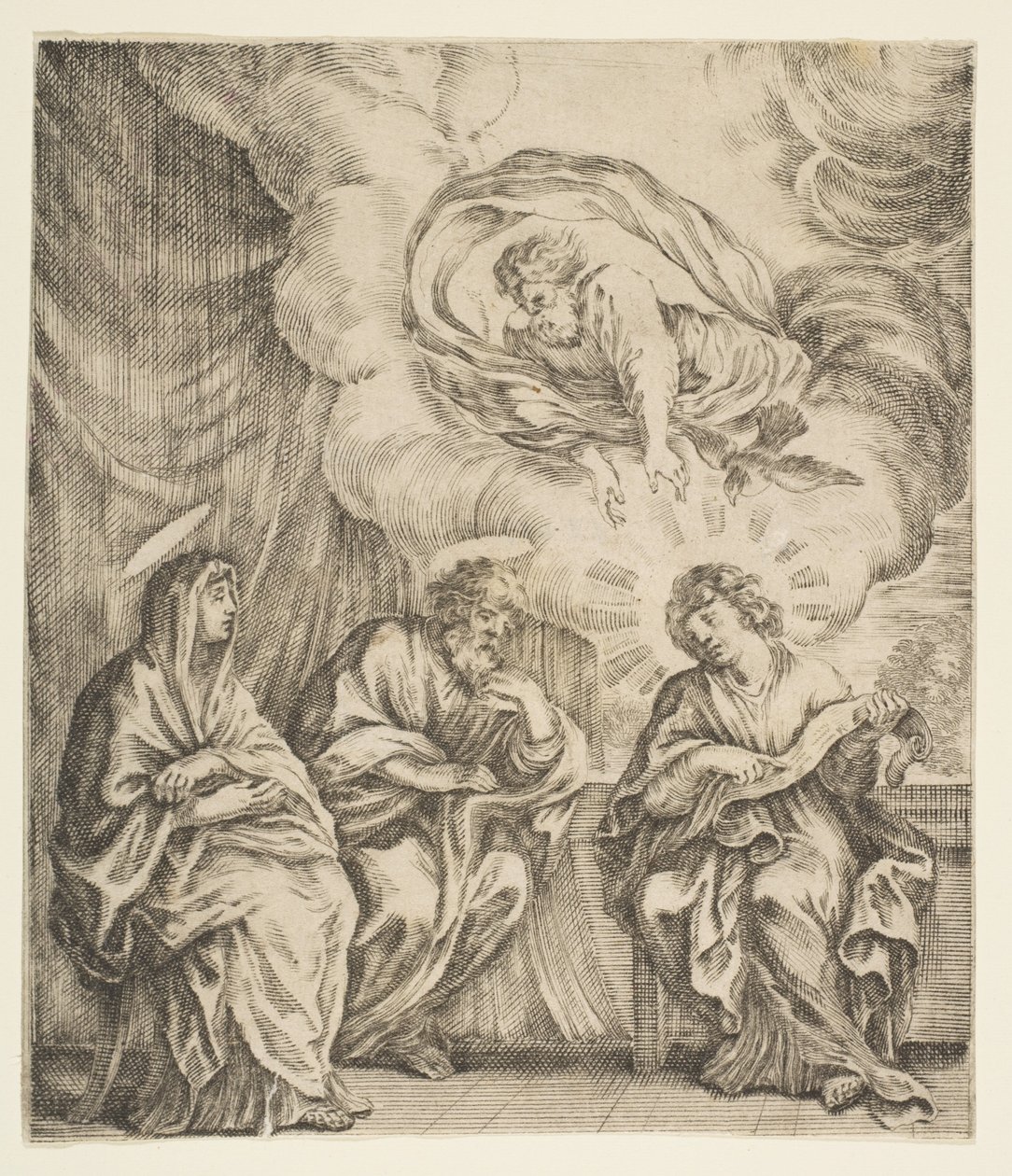 Child Jesus Explaining the Scriptures to His Mother and St. Joseph by Stefano della Bella