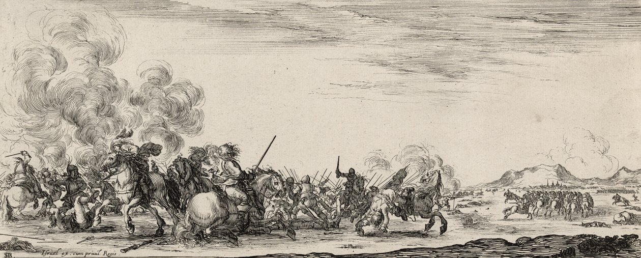 Choc de Cavalrie by Stefano della Bella