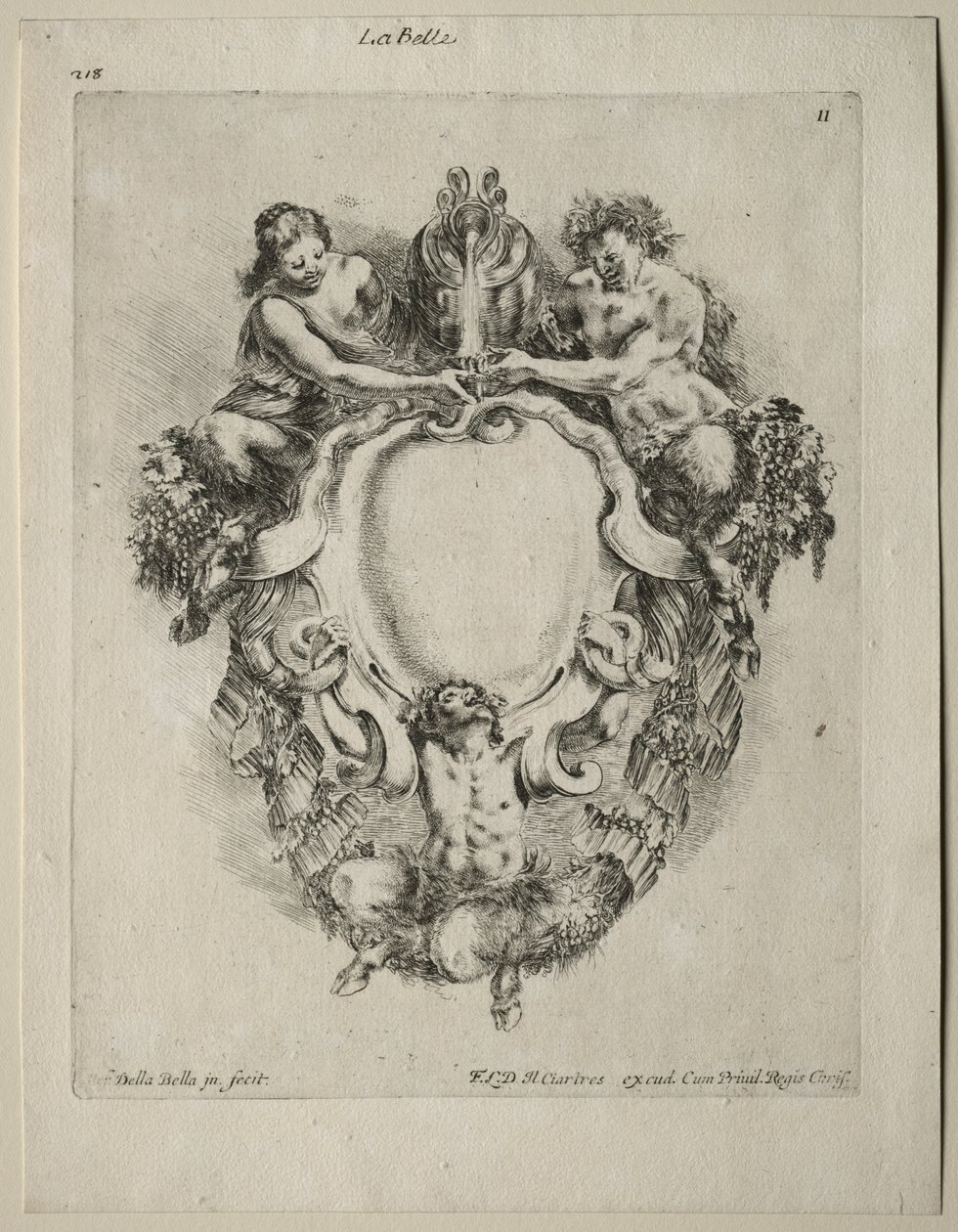 Collection of Various Caprices and New Designs of Cartouches and Ornaments: No 11 by Stefano della Bella